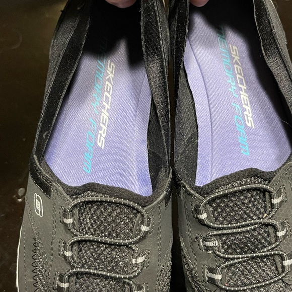 Sketchers Memory Foam Flicker sparkle sport slip on shoes - Picture 9 of 13